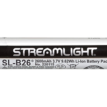 Streamlight 22104 SL-B26 Protected Li-ion USB Rechargeable Battery Pack - 2pk Box