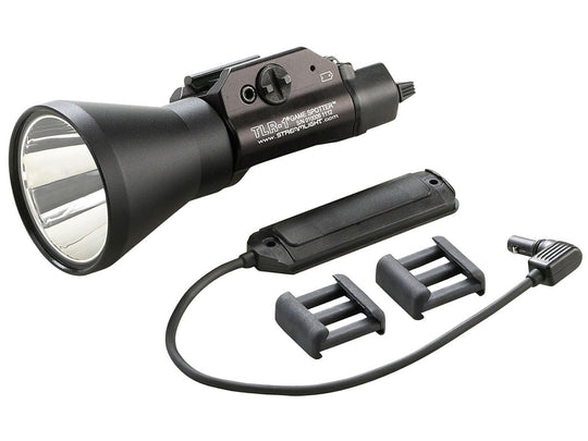 Streamlight TLR-1 Game Spotter 69228 Long-Range Green LED Hunting Light with Remote Switch - Picatinny and Glock Rail Mount - 150 Lumens - Includes 2 x CR123As