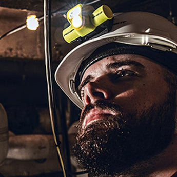 Streamlight USB HAZ-LO Headlamp - 250 Lumens - 120V AC Cord or Charge Cradle - Box - Yellow