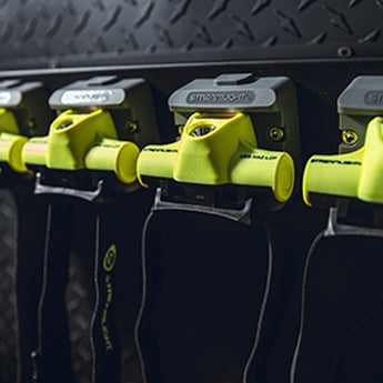 Streamlight USB HAZ-LO Headlamp - 250 Lumens - 120V AC Cord or Charge Cradle - Box - Yellow