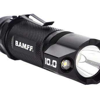 STKR BAMFF 10.0 Dual CREE LED Rechargeable Flashlight with Tactical Mount Kit - 1000 Lumens - Includes 1 x 18650
