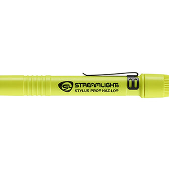 Streamlight Stylus Pro Haz-Lo LED Penlight - 105 Lumens - Class1, Div 1 - Includes 2 x AAA - Yellow