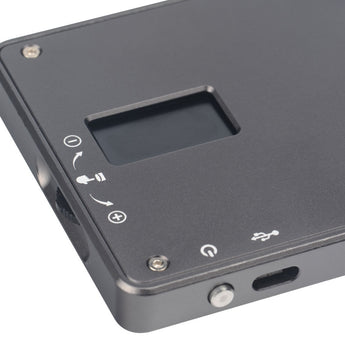 Sunwayfoto FL-96 High CRI LED Photography Fill Light - 600 Lumens - OLED Display Screen - Includes Built-In 2500mAh Li-ion Battery Pack