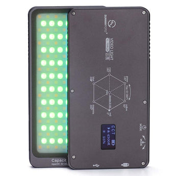 Sunwayfoto FL-70RGB RGB Photo and Video Fill Light - OLED Display Screen - Includes Built-In 4000mAh Li-ion Battery Pack