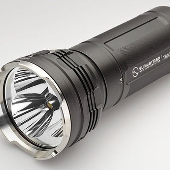 SUNWAYMAN T60CS Rechargeable LED Flashlight with 3 x CREE XM-L U2 LED - 2394 Lumens - Uses 6 x CR123A or 3 x 18650