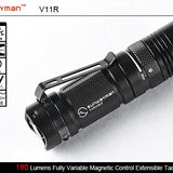 Sunwayman V11R Flashlight Cree XML LED Up to 500 Lumens Uses 1 x 16340 or 1 x CR123A Battery