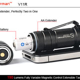 Sunwayman V11R Flashlight Cree XML LED Up to 500 Lumens Uses 1 x 16340 or 1 x CR123A Battery