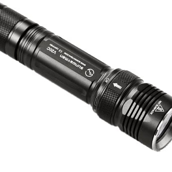 SUNWAYMAN V20C LED Flashlight with CREE XM-L U3 LED 480 Lumens, 2 x CR123A or 1 x 18650 Battery - BONUS: Includes R01A