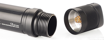 Sunwayman V25C Variable Output Flashlight with Magnetic Control - CREE XM-L2 LED - 780 Lumens - Uses 2 x CR123As or 1 x 18650