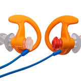 SureFire EP4 Sonic Defenders Plus Filtered Flanged Earplugs - 24dbB Noise Reduction Rating - Medium - Black or Orange