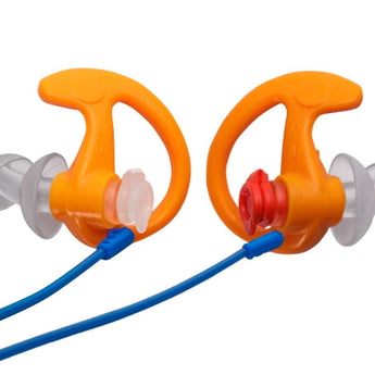 SureFire EP4 Sonic Defenders Plus Filtered Flanged Earplugs - 24dbB Noise Reduction Rating - Medium - Black or Orange