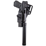 SureFire HD1-L-PRO Masterfire Rapid Deploy Holster - Left Hand - Black with Cover