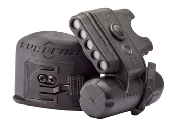 SureFire HL1-A Variable-Output Helmet Light with 3 x White, 2 x Blue and 1 x Infrared IFF LEDs - 19.2 Lumens - Includes 1 x CR123A - Black or Desert Tan