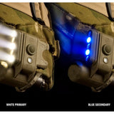 SureFire HL1-A Variable-Output Helmet Light with 3 x White, 2 x Blue and 1 x Infrared IFF LEDs - 19.2 Lumens - Includes 1 x CR123A - Black or Desert Tan