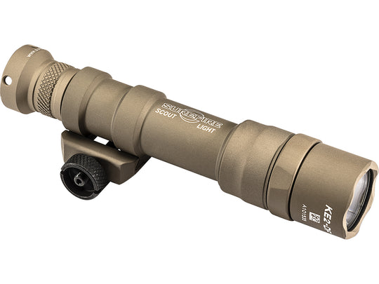 SureFire M600DF-TN Scout High Output LED Weapon Light - 1500 Lumens - Uses 2 x CR123A or 1 x 18650 - Tan