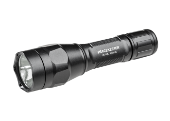 SureFire P1R Peacekeeper Rechargeable Dual-Output LED Flashlight - 600 Lumens - Runs on 1 x 18650 (Included) or 2 x CR123As (P1R-B-BK)