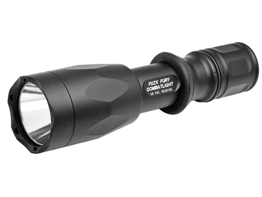 Surefire P2XZ Fury CombatLight LED Flashlight - Single Output - 500 Lumens - Uses 2 x CR123A (P2ZX-A-BK)