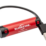 SureFire SF18650B 18650 3500mAh 3.6V Protected Lithium Ion (Li-ion) Button Top Battery with Micro USB Charging Port