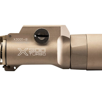 SureFire X300T-A or -B Turbo LED Weapon Light - 650 Lumens - Lever-Latch Rail Mount or Screw Rail Mount - Includes 2 x CR123A - in Black or Tan