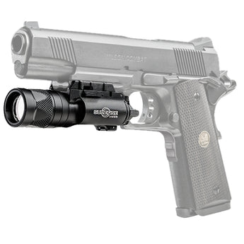 SureFire X300V-B IR Dual White / 120mW Infrared LED Weapon Light - T-Slot Mounting Rail - Fits Picatinny Railed Handguns, Long Guns - 350 Lumens - Includes 2 x CR123As