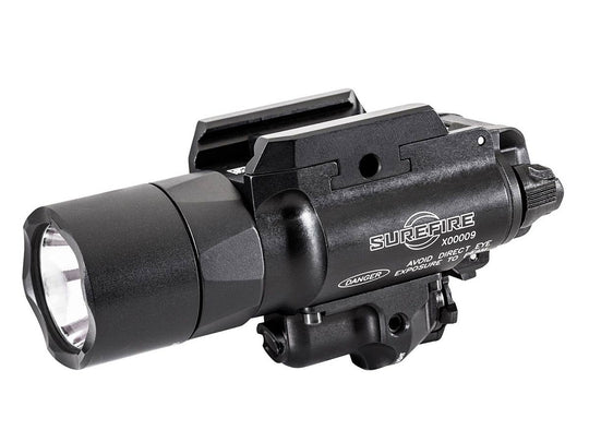SureFire X400T-A Turbo LED Weapon Light - 500 Lumens - Green or Red Laser - Includes 2 x CR123A