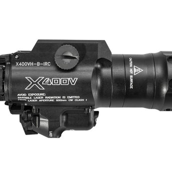 SureFire X400VH-B-IRC Weaponlight for the Masterfire System - 350 Lumens - Picatinny Rail Mount - White and IR LED - IR Laser - Uses 2 x CR123A