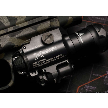 SureFire X400VH-B-IRC Weaponlight for the Masterfire System - 350 Lumens - Picatinny Rail Mount - White and IR LED - IR Laser - Uses 2 x CR123A
