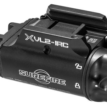 SureFire XVL2-IRC White and IR LED Weapon Light - 400 Lumens - 300mW - 520nm Green Laser - Includes 1 x CR123A - Black or Tan