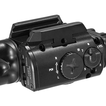 SureFire XVL2-IRC White and IR LED Weapon Light - 400 Lumens - 300mW - 520nm Green Laser - Includes 1 x CR123A - Black or Tan