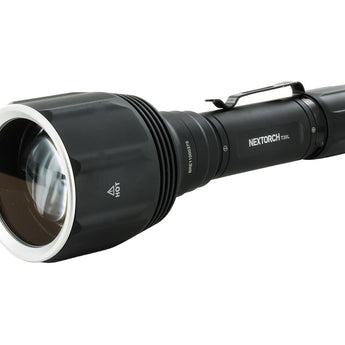 nextorch t20l lep flashlight angled down and to the left
