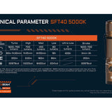 Acebeam T35 USB-C Rechargeable LED Flashlight - 1900 or 1600 Lumens - Cool or Neutral White Luminus SFT40 - Includes 1 x 18650 - Black or Coyote