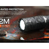 Acebeam T35 USB-C Rechargeable LED Flashlight - 1900 or 1600 Lumens - Cool or Neutral White Luminus SFT40 - Includes 1 x 18650 - Black or Coyote