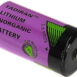 Tadiran XOL C 8500 mAh 3.6V Lithium Thionyl Chloride (Li-SOCI2) Battery (TL4920)