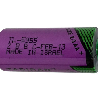 Tadiran iXtra Series 2/3AA 1500 mAh 3.6V Lithium Thionyl Chloride (Li-SOCI2) Button Top Battery - Tray of 90