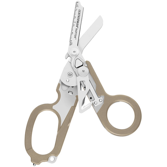 Leatherman Raptor Shears Multi-Tool for Medical Professionals - Tan with MOLLE Sheath - Peghook Packaging (832164)