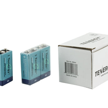 Tenergy 10001 9V 250mAh 8.4V Nickel Metal Hydride (NiMH) Battery with Snap Connector - Bulk