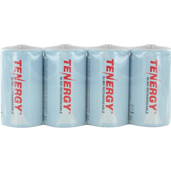 Tenergy 10100 D-cell (8PK) 10000mAh 1.2V Nickel Metal Hydride (NiMH) Button Top Batteries - Pack of 8