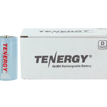 Tenergy 10100 D-cell 10000mAh 1.2V Nickel Metal Hydride (NiMH) Button Top Battery (10100) - Bulk