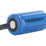 Tenergy 10203-C-cell 5000mAh 1.2V Nickel Metal Hydride (NiMH) Battery with Solder Tabs for Building Packs