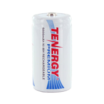 Tenergy Premium 10208 C-cell 5000mAh 1.2V Nickel Metal Hydride (NiMH) Button Top Battery - Bulk
