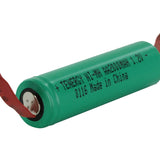 Tenergy 10306-1 AA 2000mAh 1.2V Nickel Metal Hydride (NiMH) Flat Top Battery with or without Tabs - Bulk