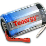 Tenergy  10710-1 2/3A 1600mAh high capacity high drain NiMH battery- with Tabs
