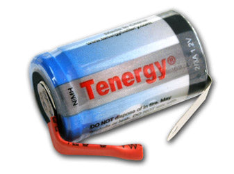 Tenergy  10710-1 2/3A 1600mAh high capacity high drain NiMH battery- with Tabs