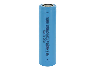 Tenergy 30005 ICR 18650 2600mAh 3.7V Lithium Ion (Li-Ion) Unprotected Rechargeable Battery - Flat Top - Bulk