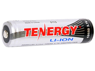 Tenergy lithium-ion battery on a white background