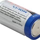 Tenergy RCR123A 3.0V 600mAh Rechargeable Li-Ion Battery - Bottom Terminal