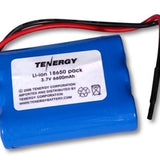 Tenergy 18650 6600mAh 3.7V Protected Lithium Ion (Li-ion) Bare Leads Battery - Bulk (31002)