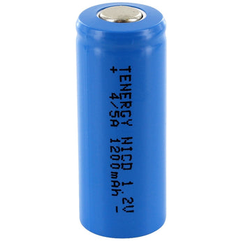 Tenergy 20203 4/5 A 1200mAh 1.2V Nickel Cadmium (NiCd) Flat Top Battery - Bulk