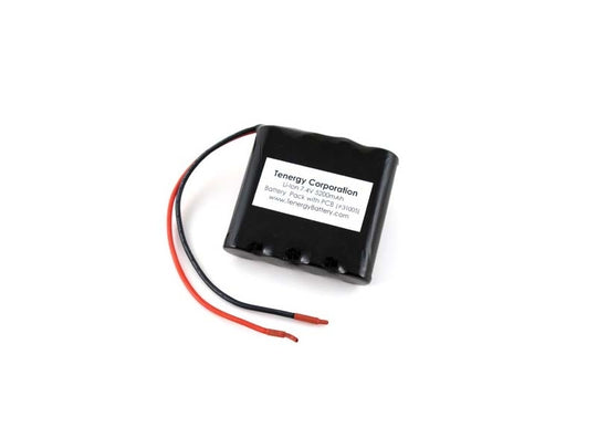 Tenergy 7.4V 5200mAh Side By Side Li-Ion Battery Pack with PCB and 20AWG Bare Leads (31005)