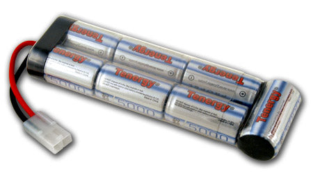 Tenergy 5000mAh 8.4V Flat Nickel Metal Hydride  (NiMH) Battery Pack - Traxxas Connectors